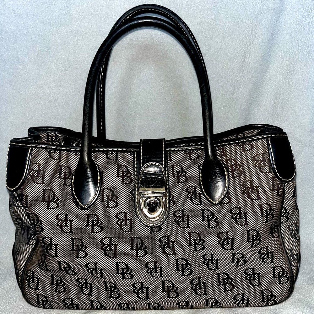 Dooney & Bourke Signature Db Logo Double Long Han… - image 1